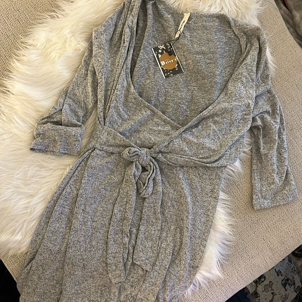 Maternity or nursing wrap dress
